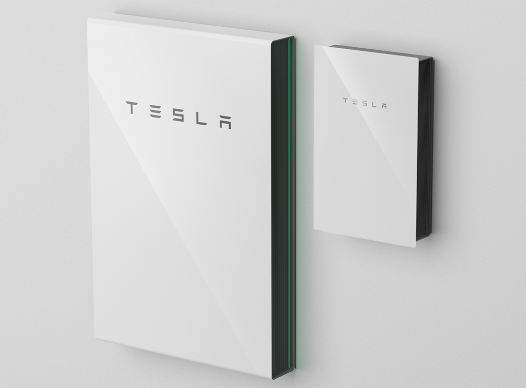 Tesla Powerwall Speicher mit Gateway Wechselrichter