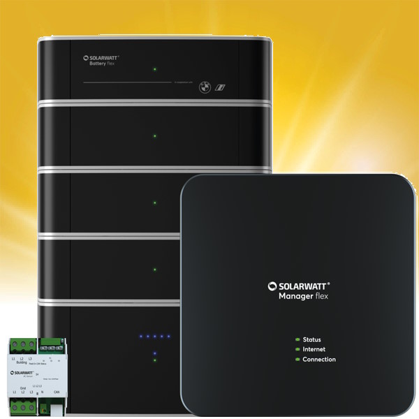 Solarwatt  Battery flex AC-1 1.3 (3.0 kW, 9.6 kWh) Manager & Battery flex AC-1 1.3 (3.6 kW, 9.6 kWh)